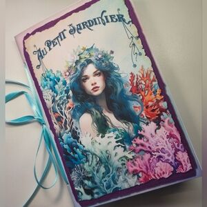 Junk Journal Booklet "SONGS OF THE SEA" HANDMADE Mermaid. Ocean  LG 8.5.5"x 40pg